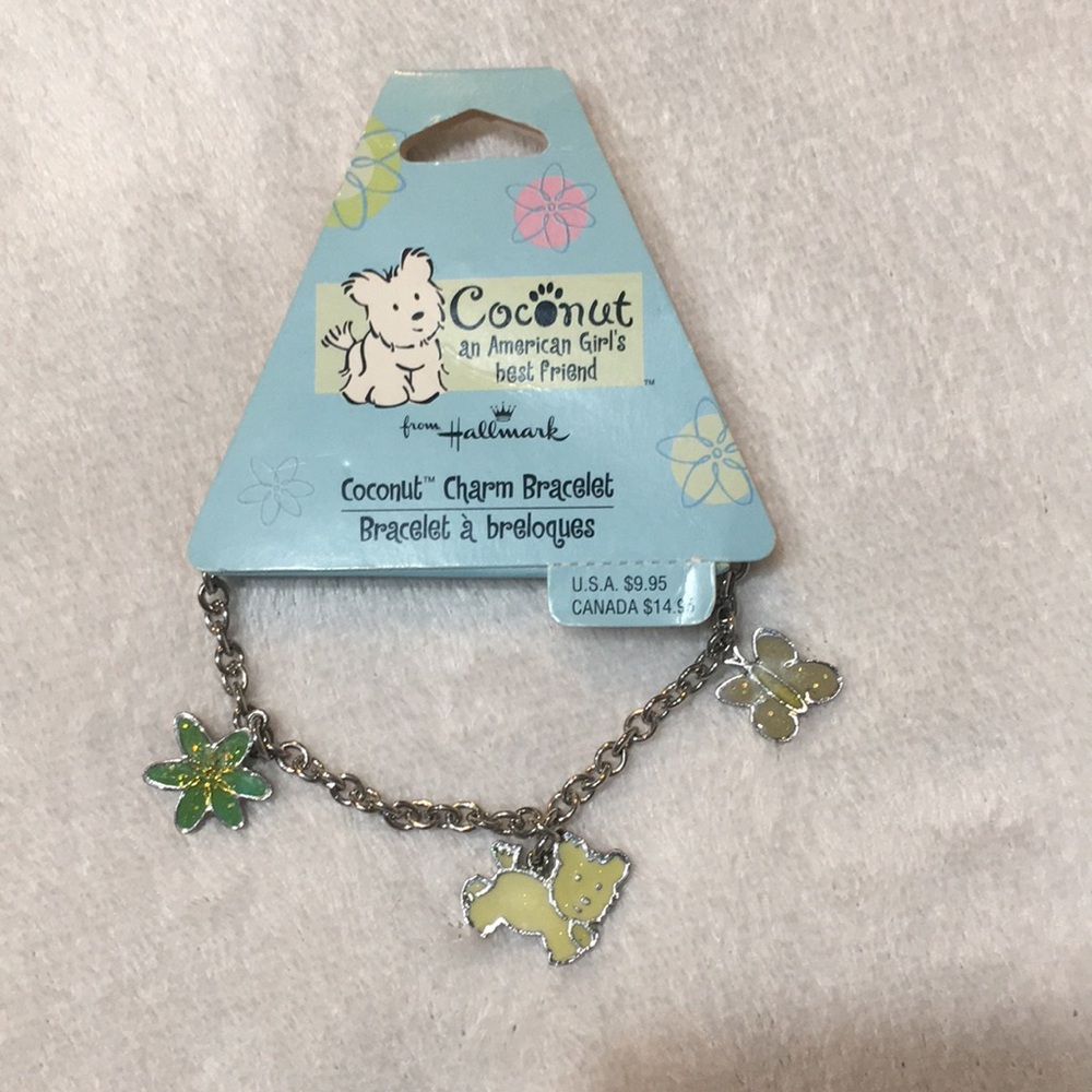 Coconut American Girl Charm Bracelet New